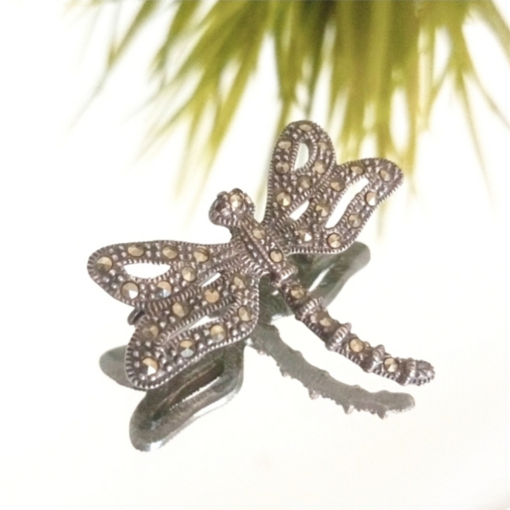 925 dragonfly brooch